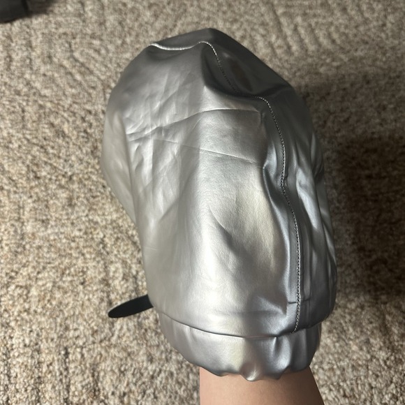 Hairbrella Satin-Lined Waterproof, Adjustable Swim Cap Chrome Silver New W Tags - Picture 11 of 14